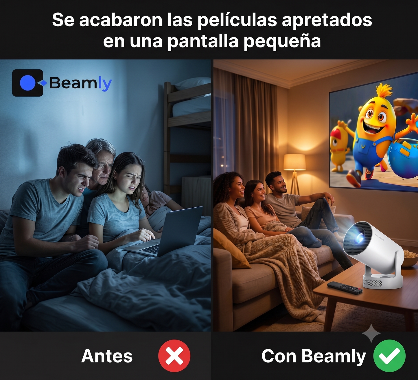 Proyector Portátil para Cine en Casa