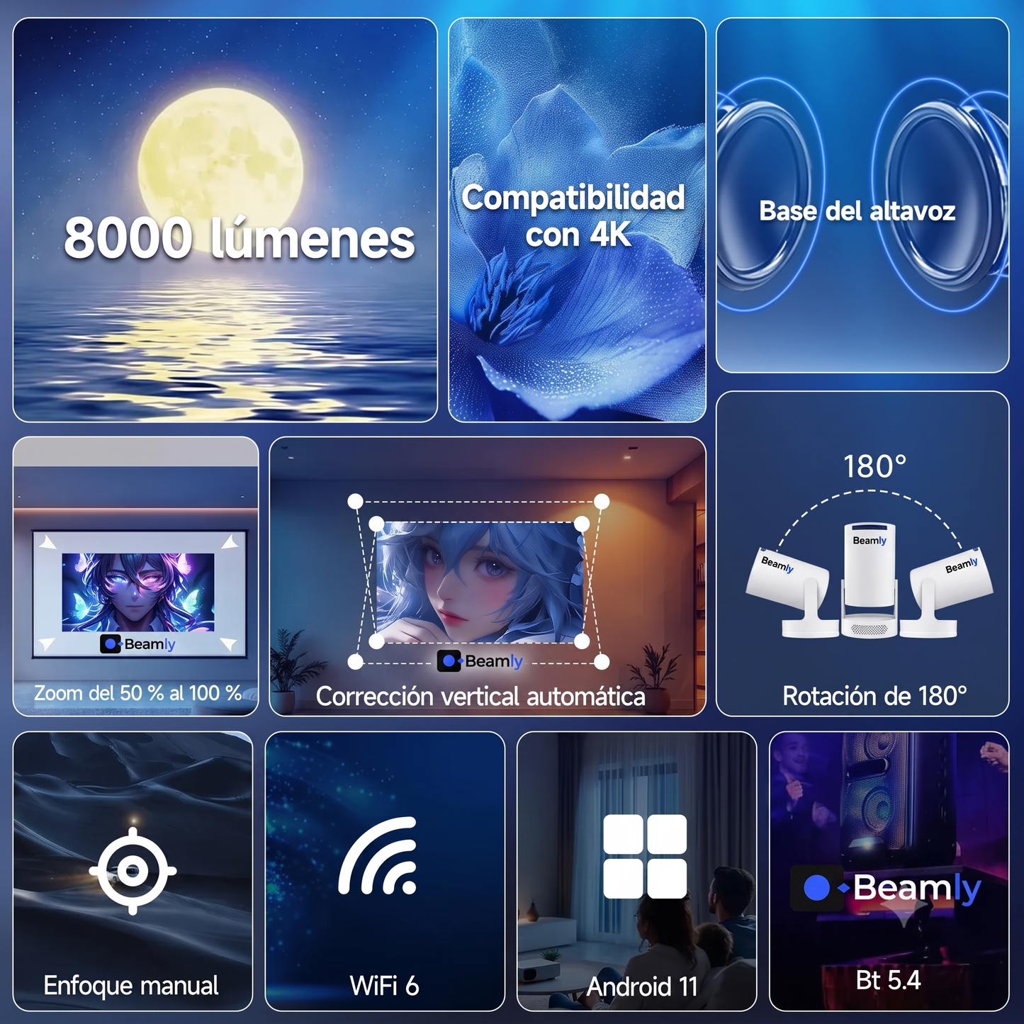 Proyector Portátil para Cine en Casa