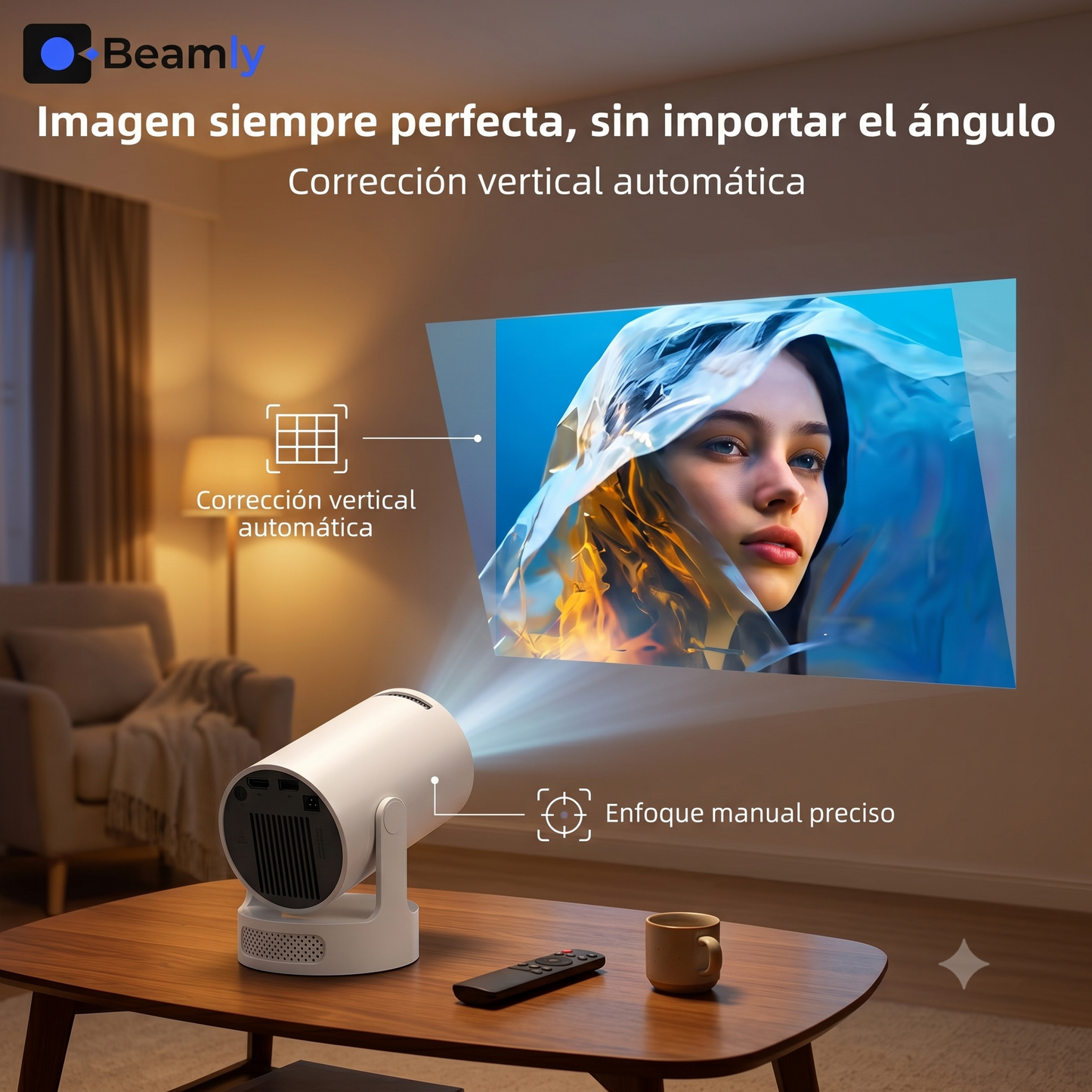 Proyector Portátil para Cine en Casa