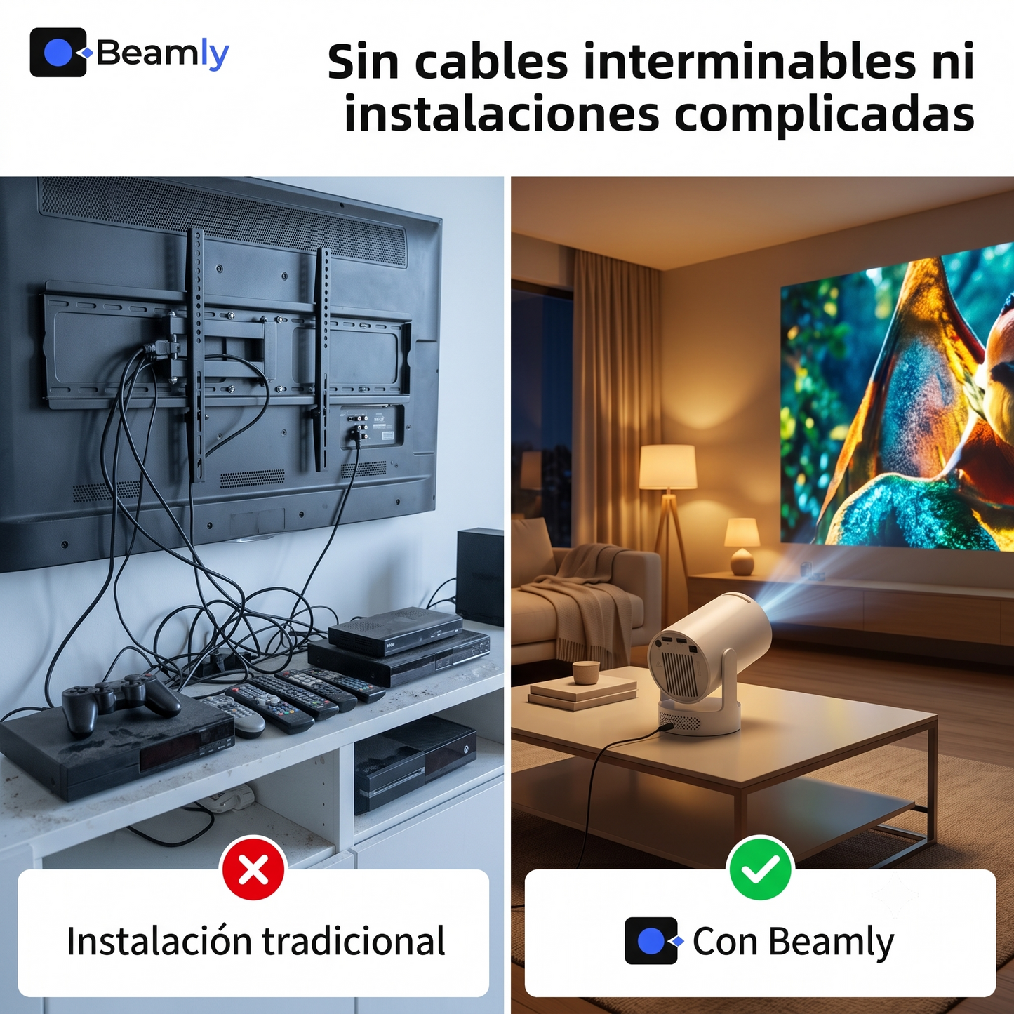 Proyector Portátil para Cine en Casa